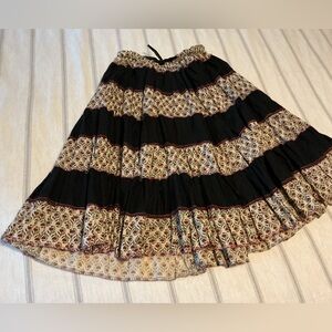 Vintage Boho Folksy Skirt